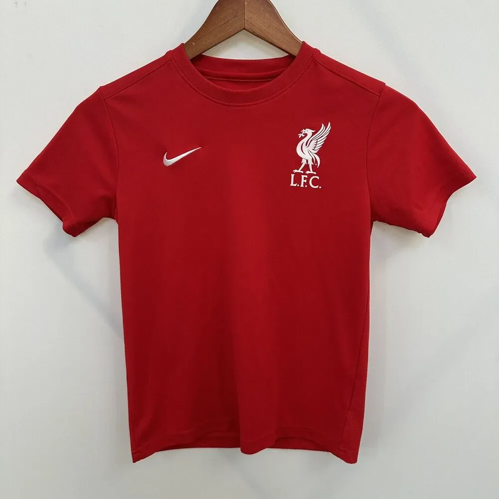 James Norris Liverpool Soccer Football Nike Training Shirt Youth Size Medium Red